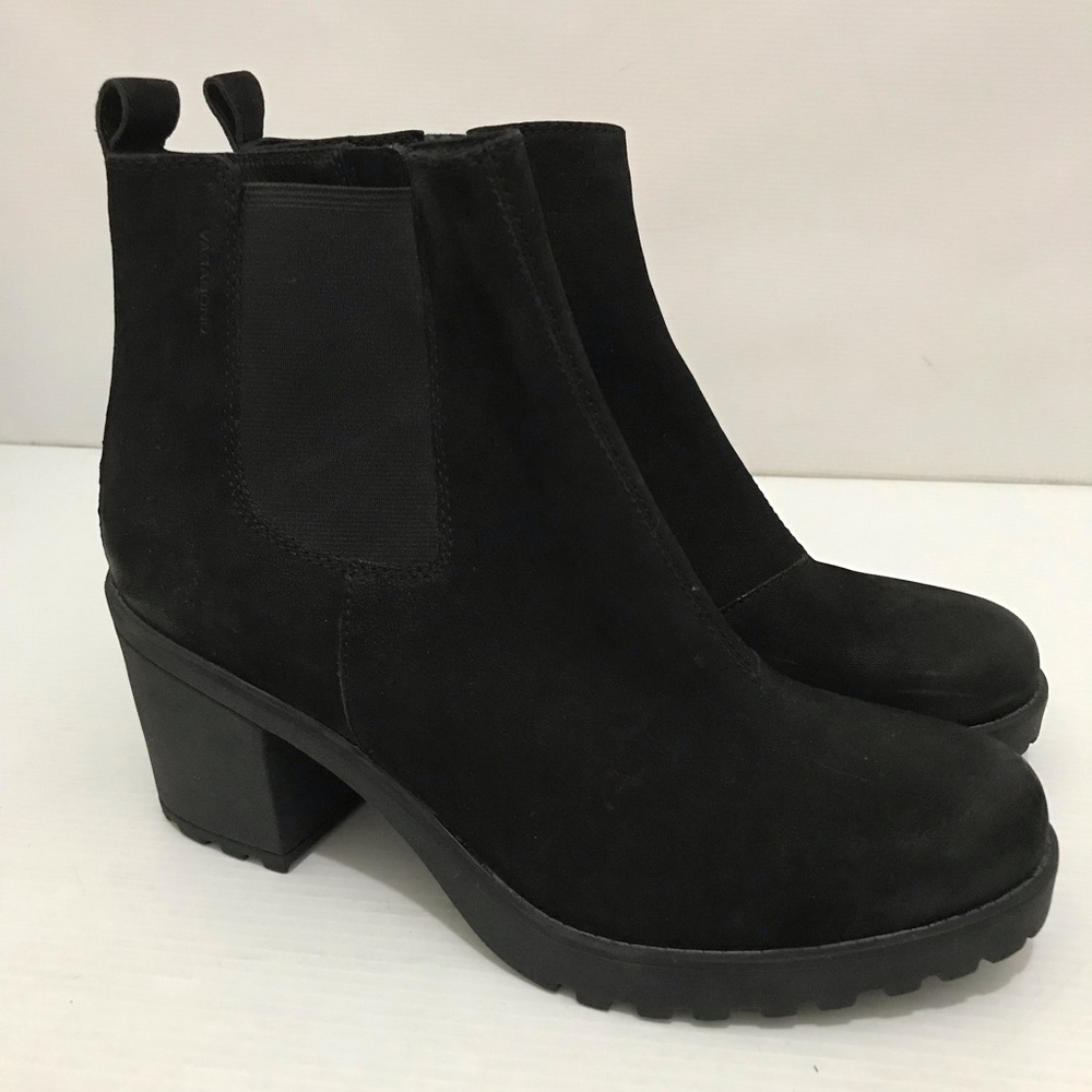 Vagabond Grace Suede Leather Platform Lug Sole Ankle Boots Size 41 - Picture 2 of 10